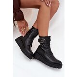 Boto Women's platform ankle boots with decorative detail insulated black Lyrana | Eponuda.ba
