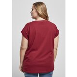 Urban Classics Ladies Organic Extended Shoulder Tee Burgundy Cene