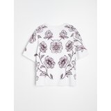 Sinsay Pletena bluza s viskozom i cvjetnim motivom | shoptok.hr