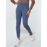 DStreet Spodnie damskie LUXTILIO wysoki stan niebieskie | Shoptok.si