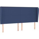  Uzglavlje s ušima plavi 203x23x118/128 cm od tkanine | shoptok.hr