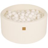 MeowBaby Bazen z žogicami, 90x40 cm s 300 žogicami, Boucle, Bela : Bela, (21295103) | Shoptok.si