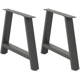  Noge za klub stolić A-oblika 2 kom antracit 70 x (42-43) cm čelik | shoptok.hr