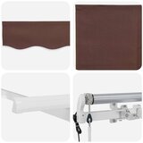  Skrovita tenda Smeđa 350 x 200 cm tkanina | shoptok.hr
