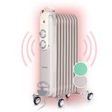 Klarstein thermaxx retroheat, radiator na olje, 2000 w, kolesca, temno siv (taupe) Cene