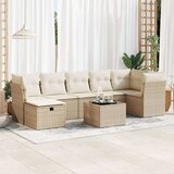 vidaXL 8-dijelni set vrtnih sofa od poliratana s jastucima bež | shoptok.hr