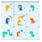  ModernHome dječji ormarić s 9 polica plavi dinosauri | shoptok.hr
