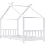 Otroški posteljni okvir bel iz trdne borovine 90x200 cm, (20650894) | Shoptok.si