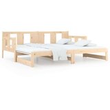  Dnevni ležaj na izvlačenje 2x(90x190) cm masivna borovina | shoptok.hr