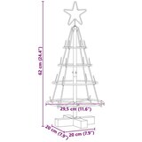 vidaXL božično stožčasto drevo z stojalom Črna 60 cm Jeklo | Shoptok.si