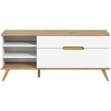MID.YOU Nizka Omarica Stockholm, Barva Hrasta, Bela | Shoptok.si