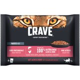 CRAVE Pouch multi pakiranje 4 x 85 g - Miks: Pašteta s piščancem & puranom in z lososom & piščancem | shoptok.hr