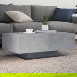 vidaXL Stolić za kavu s LED svjetlima sivi boja betona 85x55x31 cm Cijene
