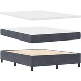  s opruga kutije Tamno siva 190 x 140 cm Baršun | shoptok.hr