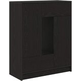  Komoda s ladicama i vratima crni hrast 73x31x90 cm | Eponuda.com