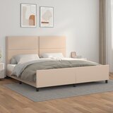 The Living Store Okvir za krevet s uzglavljem cappuccina 200x200 cm umjetna koža Cijene