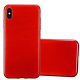 Cadorabo Ohišje, združljiv z Apple v rdeči barvi, narejen iz prilagodljivega silikona TPU v brušenem dizajnu, (20573479) | Shoptok.si
