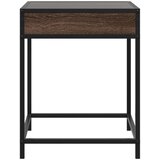 vidaXL Noćni ormarić s beskonačnim LED boja smeđeg hrasta 40x40x51 cm | shoptok.hr