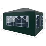  Šator za zabave 3 x 4 m zeleni | shoptok.hr