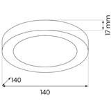  LED plafonsko svetlo EVORA LED/6W/230V 3000/4000/6000K prečnik 14 cm belo | Eponuda.com