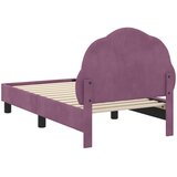  Okvir kreveta za malu djecu s naslonom Ljubičasta 70 x 140 cm | Eponuda.com