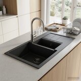  Kuhinjski sudoper s dva korita Granit 80 x 50 x 30,5 cm | shoptok.hr