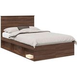  Okvir za krevet s uzglavljem Smeđi hrast 120 x 190 cm | shoptok.hr
