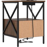  Noćni ormar Smeđi hrast 41,5 x 40,5 x 55 cm Konstruirano drvo | shoptok.hr