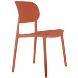 Leitmotiv Oranžni plastični jedilni stoli v kompletu 4 ks Cheer –