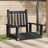 Maison Chic Vrtni gugalni stoli - Stol za vrt s kovinskimi verigami črn trden les jelke JS257, (21878966) | Shoptok.si
