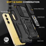 SUNSKY Hybrid Armor ovitek za Samsung A35 / A55, Črn | Shoptok.si