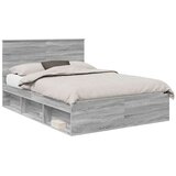  Okvir za krevet s uzglavljem Siva Sonoma 150 x 200 cm | shoptok.hr
