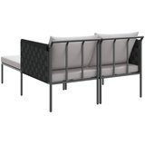  Ležaljka na suncu s jastukom Antracit 153 x 115 x 69.5 cm | shoptok.hr