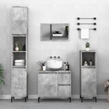 The Living Store Kopalniška omarica betonsko siva 65x33x60 cm inženirski les - Kopalniška Omarica, (21436698) Cene