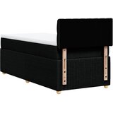  Krevet s oprugama i madracem crni 100 x 200 cm od tkanine | shoptok.hr