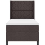  LED Box Spring Krevet Tamno smeđa 100 x 200 cm tkanina | shoptok.hr