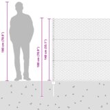 vidaXL stupovi ograde 22 kom U-kanal siva 140 cm čelik | shoptok.hr