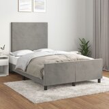  Okvir za krevet bez madraca svjetlosivi 120x190 cm baršunasti | shoptok.hr