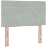 vidaXL Uzglavlje s kristalnim gumbima tufted svjetlosiva 80 cm baršun | shoptok.hr