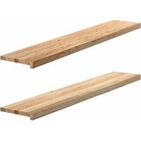  Prozorske klupice 2 kom 140x30x2 cm netretirane masivne hrast | shoptok.hr