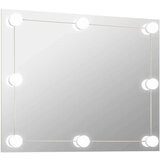  Stensko ogledalo brez okvirja z LED lučkami pravokotno steklo, (20798446) | Shoptok.si