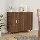 vidaXL komoda rjavi hrast 90x34x80 cm konstruiran les Cene