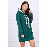 Kesi Oversize hooded dress dark green Cijene