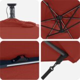  Senčnik Terakota 294 x 200 x 270 cm Poliester in aluminij, (5000187727) | Shoptok.si