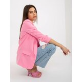 Fashion Hunters Pink Women's Jacket with 3/4 Sleeves by Adele Cene'.'