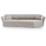 Cosmopolitan Design Bež baršunasti kutna garnitura Tokyo – | shoptok.hr