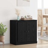 vidaXL Strani šal Črna Orehovina 70 x 35,5 x 67,5 cm Konstruiran les | Shoptok.si