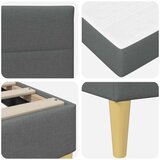  Okvir za krevet Tamno siva 160 x 200 cm Poliester | shoptok.hr
