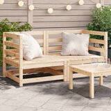  Kutne vrtne sofe 2 kom 70 x 70 x 67 cm od masivne borovine | shoptok.hr