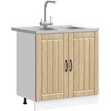  Kuhinjski ormarić za sudoper s vratima Lucca 2 pcs Sonoma hrast | Eponuda.com